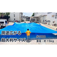 今村紙工 ブルーシート大判 中厚手#2000 10m×15m BS-1015 1箱(1枚入)（直送品）