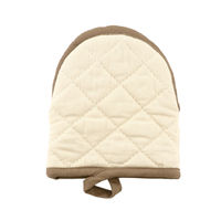 LIV PLUS CAROTE（カローテ） ミトン 鍋つかみ ループ付 ブラウン アイボリー NM-5064 1個