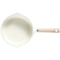 ベストコ CAROTE（カローテ） 深型フライパン 22cm IH ガス火対応 アイボリー NM-5051 1個