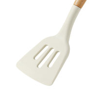 ベストコ CAROTE（カローテ） 穴あきターナー フライ返し シリコン 耐熱 アイボリー NM-5041 1個