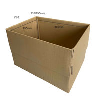 【80/100サイズ】ワンタッチダンボール 高さ可変式 逆フラップ 外寸：380×255×130/166mm 1セット（1パック（5枚入)×6）