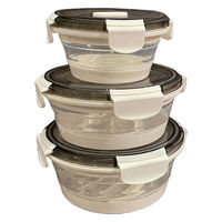 富士商 Felio たためるシリコン保存&ランチBOX(丸形) 1000ml F21738 1箱（直送品）