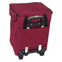 富士商 Felio スマートショッピングバッグ エッグホルダー付 ワインレッド F21783 1袋（直送品）