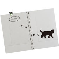 トーキンコーポレーション スライドクリップ猫 4P クリア SC-N4C 1セット(1袋(B・P・Y・G各1個)×5)（直送品）