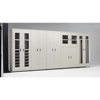 TRUSCO M3型中量棚 背板・側板・扉付 W900XD571XH1800 引出用スライド棚6段付 M3-6363-SL6-SGD 1台（直送品）