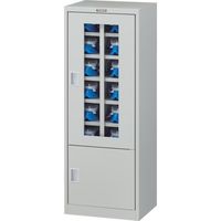 トラスコ中山 TRUSCO 防塵マスク保管庫 12人用 450×350×1200MM TD-12C 1台 394-2324（直送品）