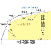 ハラックス HARAX ハウス用昇降梯子 ハウスステップ VHS-3000 1台 529-6124（直送品）