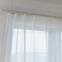 カズマ レースカーテン 無地ミラーレース ウォッシャブル 1000×1080mm 4538565562443 1セット(2枚入)（直送品）