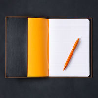 数量限定 ロディア(RODHIA） メタリックＰＵレザー　ノートカバー　Ａ５ （ロディアA5ノートセット） シルバー 1冊（直送品）