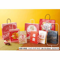 【軒先渡し】ストア・エキスプレス　ハッピーバッグ ネイビー　20×12×25cm　7415-980　1セット(25枚)（直送品）