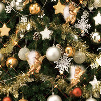 【軒先渡し】ストア・エキスプレス　コンチネンタルクリスマスツリーセット エンジェル　高さ180×幅110cm　8813-144　1セット（直送品）