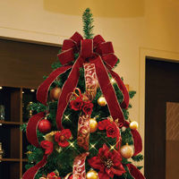 【軒先渡し】ストア・エキスプレス　クリスマスツリーセット クリスマスレッド　高さ240cm　8813-394　1セット（直送品）