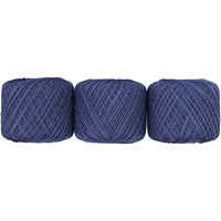 エミーグランデ ビジュー レース糸 合細 Col.L333 ブルー系 25g 約110m 3玉セット EMMYB-L333 1箱/3玉セット（直送品）
