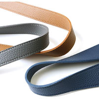 日本紐釦貿易 エンボス加工ハンドル 長さ60cm 幅3cm ネイビー MAW51-N 1組2本入/2袋(合計2組入（直送品）