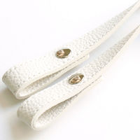 日本紐釦貿易 エンボス加工 ホック式かんたん付け替えハンドル S/40cm 2本1組入 MAW56-W 1組2本入/2袋(合計2組入（直送品）