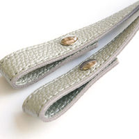 日本紐釦貿易 エンボス加工 ホック式かんたん付け替えハンドル S/40cm 2本1組入 MAW56-SL 1組2本入/2袋(合計2組入（直送品）