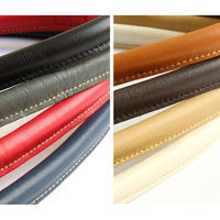 日本紐釦貿易 本革持ち手 キャメル 約50cm 1組入 MKT10-Y 1組2本入（直送品）