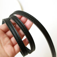 日本紐釦貿易 合皮スムーステープ 黒 幅約10mm 4mカット切り売り PLT1010-B-4M 1枚（直送品）