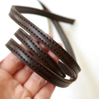 日本紐釦貿易 合皮スムーステープ チョコ 幅約10mm 5mカット切り売り PLT1010-C-5M 1枚（直送品）