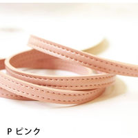日本紐釦貿易 合皮スムーステープ ピンク 幅約10mm 3mカット切り売り PLT1010-P-3M 1枚（直送品）