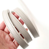 日本紐釦貿易 合皮スムーステープ グレー 幅約15mm 5mカット切り売り PLT1015-S-5M 1枚（直送品）