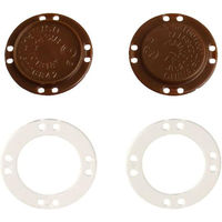 日本紐釦貿易 プラスチック縫い付けマグネット 茶 φ22mm 3組 SM3-C 1袋3組入/3袋(合計9組入（直送品）