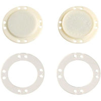 日本紐釦貿易 プラスチック縫い付けマグネット 白 φ22mm 3組 SM3-W 1袋3組入/3袋(合計9組入（直送品）