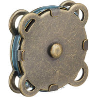 日本紐釦貿易 縫い付マグネット アンティークゴールド φ18mm 3組 SM9-AG 1袋3組入/3袋(合計9組入（直送品）