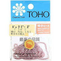 TOHO(トーホー) TOHO 特小ビーズ 糸通しビーズ 外径約1.5mm 1m入り No.151 SSB-151-PC 1箱/5枚（直送品）