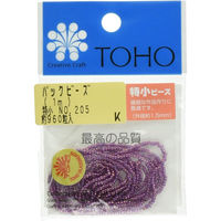 TOHO(トーホー) TOHO 特小ビーズ 糸通しビーズ 外径約1.5mm 1m入り No.205 SSB-205-PC 1箱/5枚（直送品）
