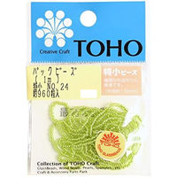 TOHO(トーホー) TOHO 特小ビーズ 糸通しビーズ 外径約1.5mm 1m入り No.24 SSB-24-PC 1箱/5枚（直送品）