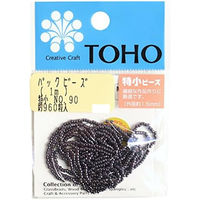 TOHO(トーホー) TOHO 特小ビーズ 糸通しビーズ 外径約1.5mm 1m入り No.90 SSB-90-PC 1箱/5枚（直送品）