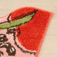 センコー スヌーピー フレッシュフルーツ トイレマット 約58×60cm レッド SNB240404 1枚（直送品）