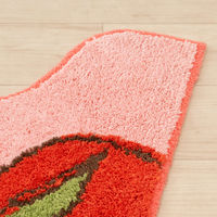 センコー スヌーピー フレッシュフルーツ ロング トイレマット 約80×60cm レッド SNB240404 1枚（直送品）