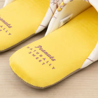 センコー スヌーピー フレッシュフルーツ スリッパ フリーサイズ イエロー SNB240404 1足（直送品）