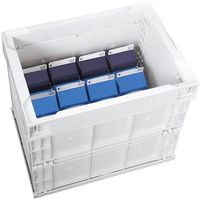 松本産業 オリコン 26L ライトグレー 26LG 1セット(2個) 568-7796（直送品）