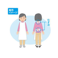 メディコムジャパン 使い捨て食事用エプロン 20枚/箱 GGW710009 1箱(20枚入)