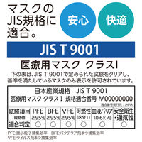 メディコムジャパン メガネが曇りにくいマスク ふつう 個包装 JMK200614　プリーツ　サージカル アルミノーズピース　不織布　1箱(40枚入)