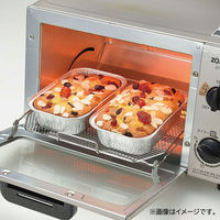 オーブントースター用 角型プレート アルミ箔 簡易 使い捨て 17×10.5cm 1個（8枚入）パール金属