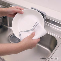 ビストロ先生 綿ガーゼふきん 大判 のり付け加工なし 綿100% 約30×55cm ホワイト 1パック（2枚入）サンベルム