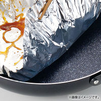 クッキングシート アルミ箔 フライパンを汚さない 20cm用 3分割 シリコーン樹脂加工 1個（20枚入）パール金属