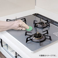キッチンスポンジ サッとつかえる重曹パッド 掃除用スポンジ 使い捨て 洗剤不要 グリーン 1パック（15個入）ワイズ