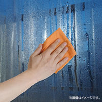 ピカッと 吸水クロス 繰り返し使える お掃除クロス 使い切り 雑巾 ロールタイプ オレンジ 1本（24カット分）ファイン
