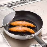 フライパン用 焼き物 メッシュシート 20～26cm用 こびりつかない ヘルシー ふっ素加工でお手入れ簡単 Φ195mm 1個 パール金属