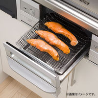 グリル用 焼き物 メッシュシート 33×24.5cm 焼き魚・おもちに 繰り返し使える ふっ素加工でお手入れ簡単 1個 パール金属