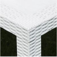 不二貿易 ステラ テーブル 80×140 ホワイト(12518) 49926 1個 542-4198（直送品）