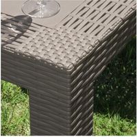 不二貿易 ステラ テーブル 80角 グレー(12287) 49922 1個 542-5720（直送品）