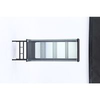 不二貿易 レグラス コレクションケース スタンド 4段 ミラータイプ BK 99499 1台 602-4188（直送品）