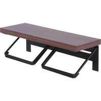 不二貿易 トイレットペーパーホルダー 2ロール BR×BK 16098 1個 675-3365（直送品）