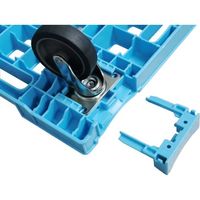 岐阜プラスチック工業 リス 折り畳みコンテナ用樹脂平台車 627723 ピタキャリ502 RS5337SS2 1台 684-4488（直送品）